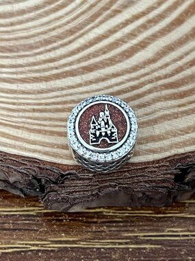 Pandora Blingbling Disney Castle Bead Charm S925 Silver Charm
